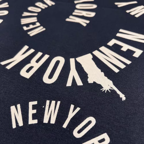 Tissu Sweat Noir NewYork