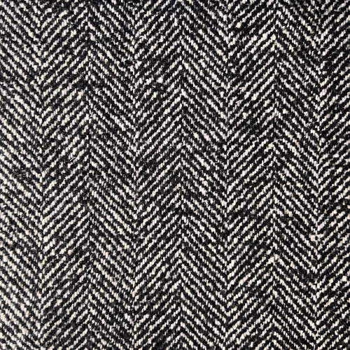 Tissu Lainage Chevron Noir...