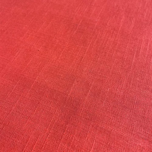 Tissu Lin Uni Tangerine