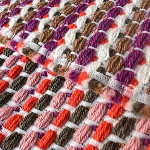 Tissu Tweed Cyclamen Orange