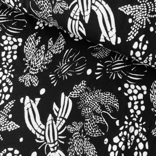 Tissu Jersey Viscose Homard...