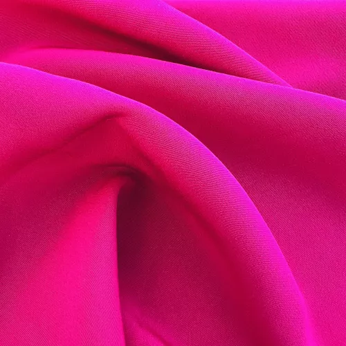 Tissu Crepe de Soie Fuschia