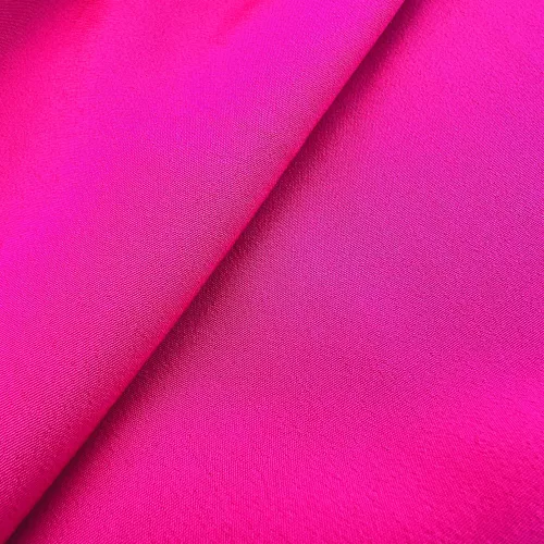 Tissu Crepe de Soie Fuschia