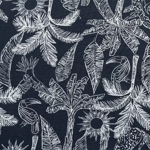 Tissu Crepe Viscose Jungle