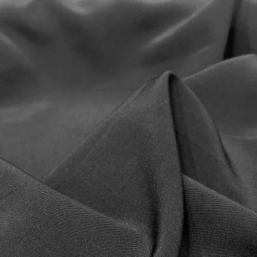 Tissu Crêpe de Soie Noir