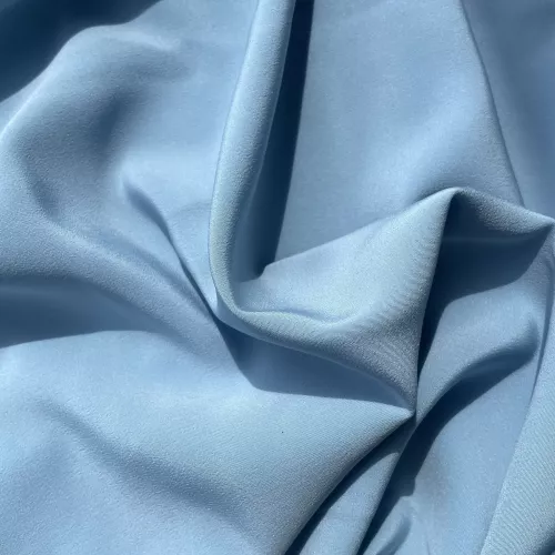 Tissu Crêpe de Soie Ciel