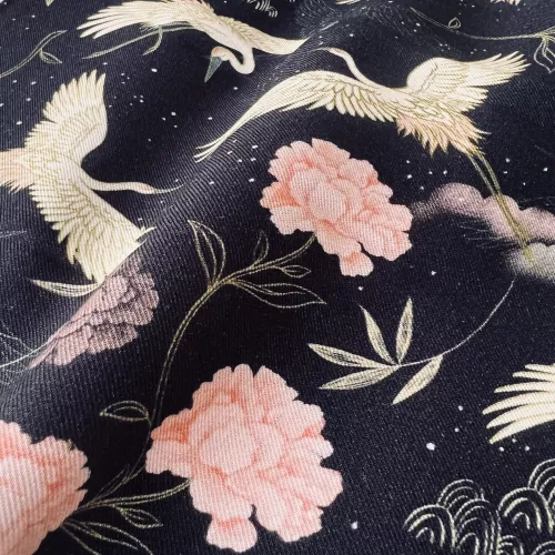 Tissu Twill viscose Hérons