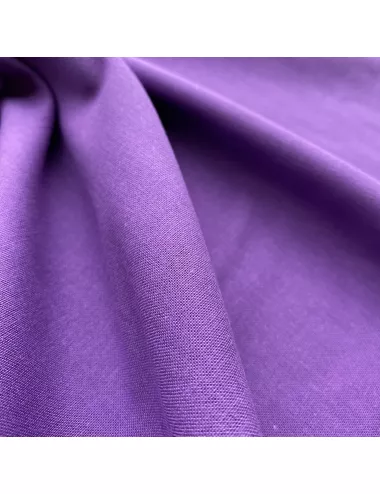 tissu coton couleur violette