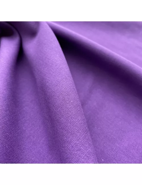 tissu coton couleur violette