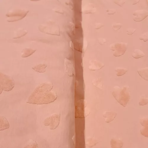 Jersey Eponge Coeur Blush