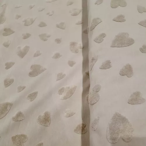 Tissu Jersey Eponge Coeur...