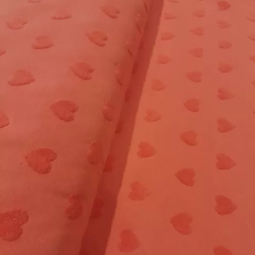 Tissu Jersey Eponge Coeur...