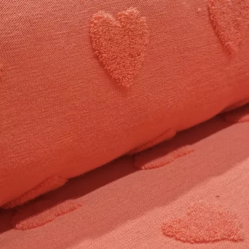 Tissu Jersey Eponge Coeur...
