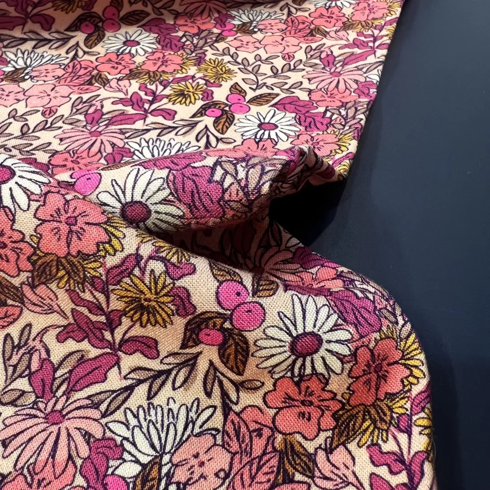 Tissu Viscose Lanabaie Rose