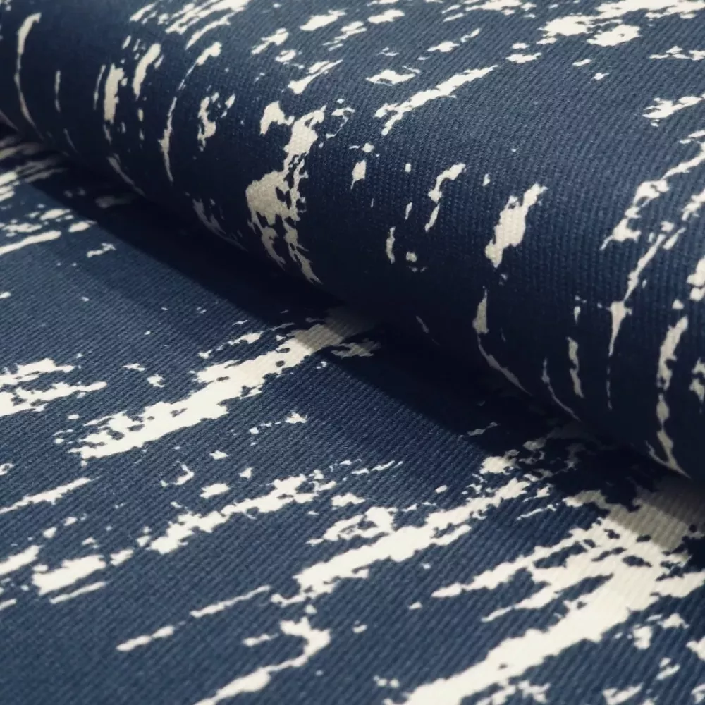 Tissu Gabardine Destroy Encre