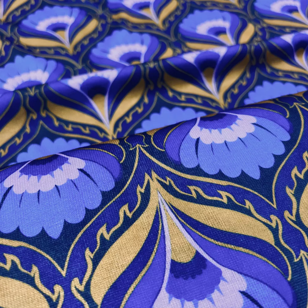 Tissu Maille Art Déco Iris...