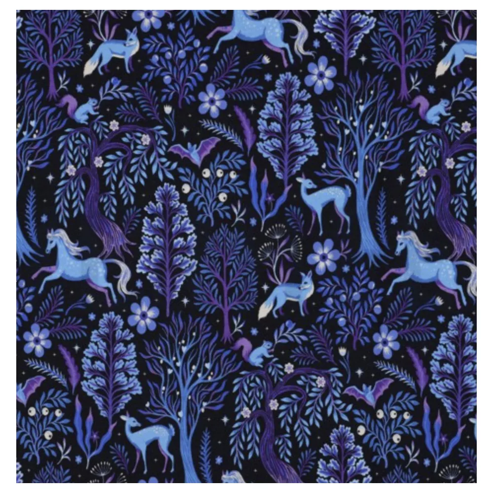 Tissu Sweat Coton Foret...