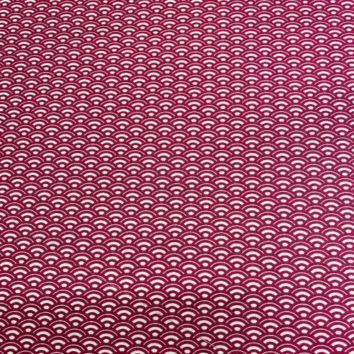 Tissu Popeline Saijo Framboise